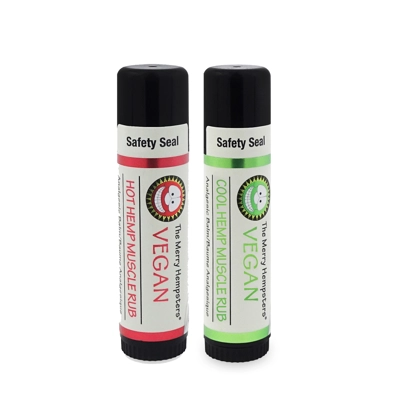 Vegan Hot & Cool Muscle Rub Tubes - Combo Pack