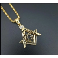 Freemason Necklace-Gold