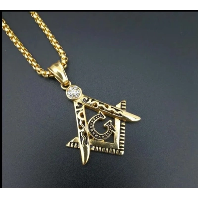Freemason Necklace-Gold
