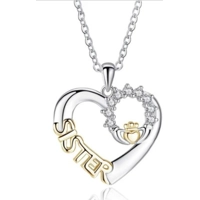 Sister To Sister Pendant with Gold