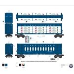 Long Island LIRR Centerbeam Lumber Flatcar