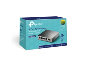 5-Port 10/100Mbps Desktop Switch with 4-Port PoE