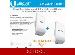 Ubiquiti™ M5 150Mbps Outdoor Wireless Bridge Kit 5GHz,