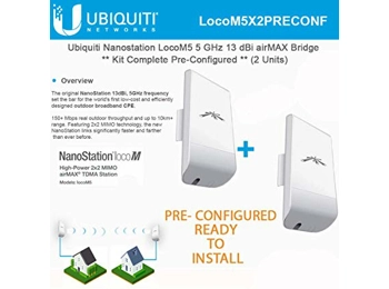 Ubiquiti™ M5 150Mbps Outdoor Wireless Bridge Kit 5GHz,