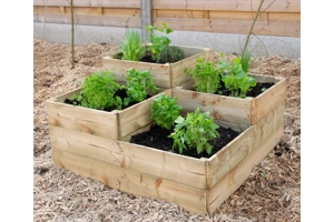 Moestuinbak vierdelig Moestuinbak vierdelig