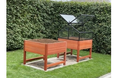 Moestuintafel met serre by Les Potagers de Thomas