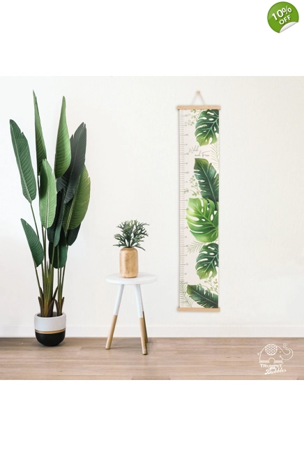 Height Chart - Tropical Leaves