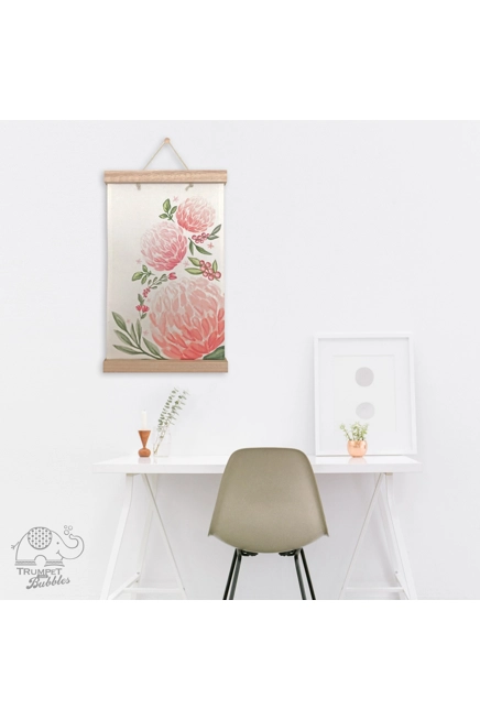 Wall Hanging - Pink Flowers