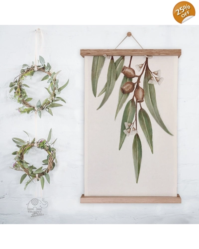 Wall Hanging - Gumnuts & Gum Leaves