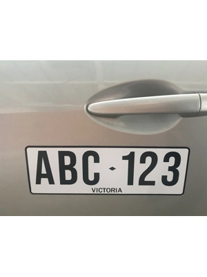 Magnetic licence plates Magnetic licence plates