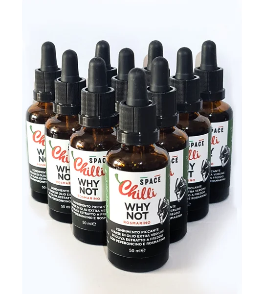 N°3 WHYNOT Olio Extra Vergine di Oliva al Rosmarino SUPER HOT 50 ml