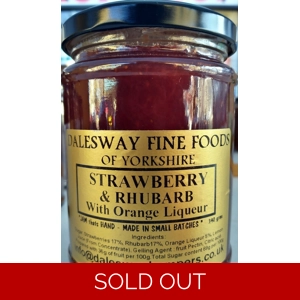 STRAWBERRY N RHUBARB JAM WITH ORANGE LIQUEUR