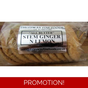 Stem Ginger n Lemon Biscuits