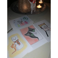 Set of 4 Christmas cards