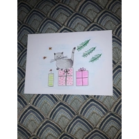 Set of 4 Christmas cards