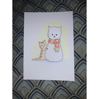 Set of 4 Christmas cards