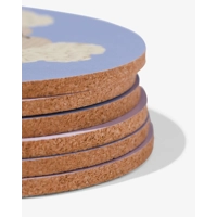 Set of 6 coasters cat & dog