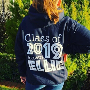 Leavers hoodies with fr..
