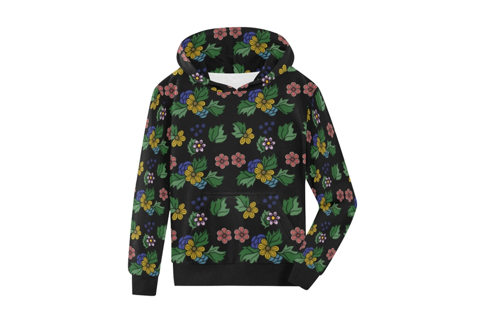 Kids floral hoodie