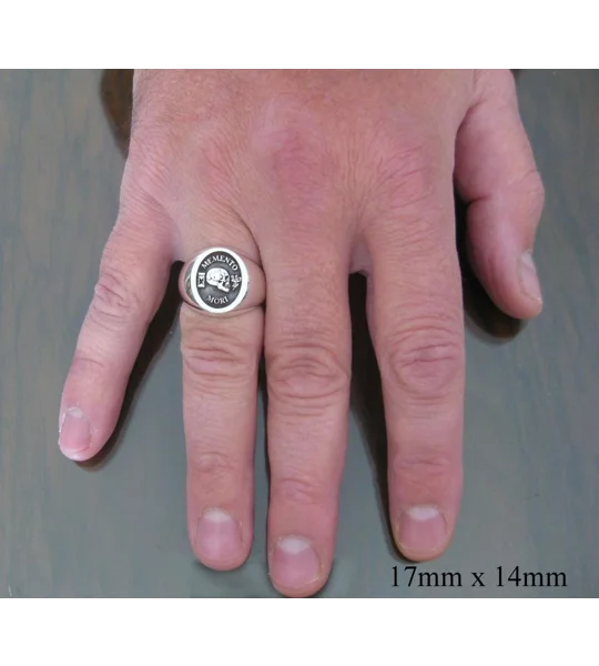 Memento Mori Signet Ring