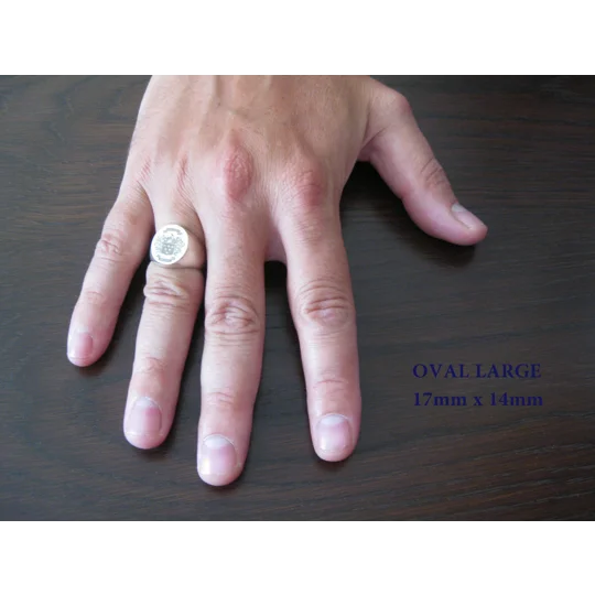 Custom Engraved Monogram Signet Rings