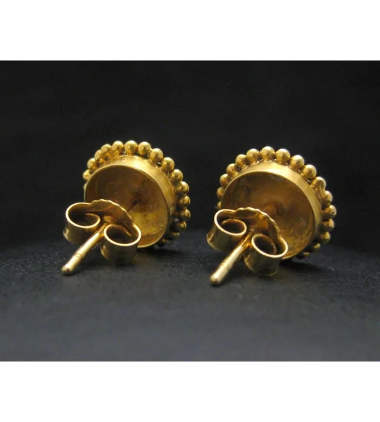 Solid Gold Stud Earrings