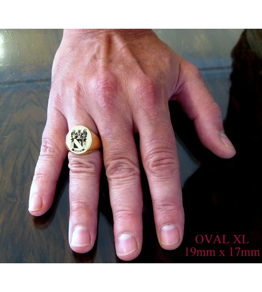 Custom Engraved Monogram Signet Rings