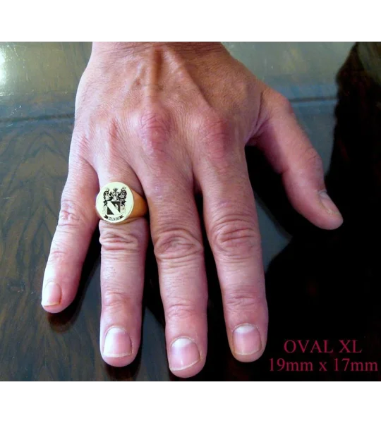 Solid Gold Custom Made Family Crest Ring