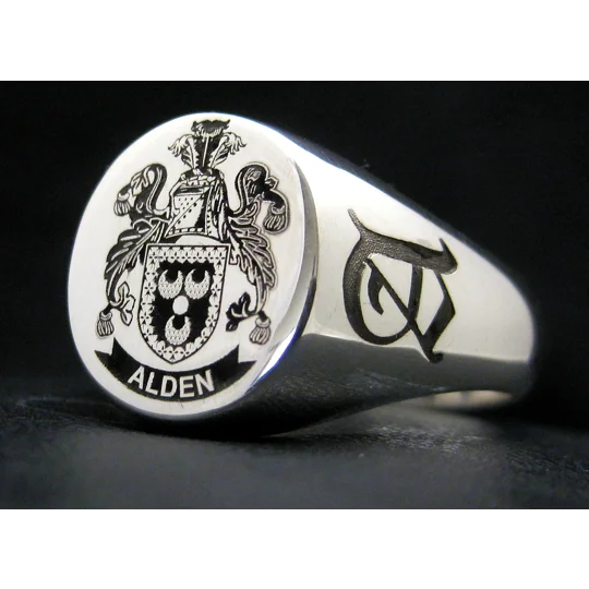 Alden Coat of Arms Ring