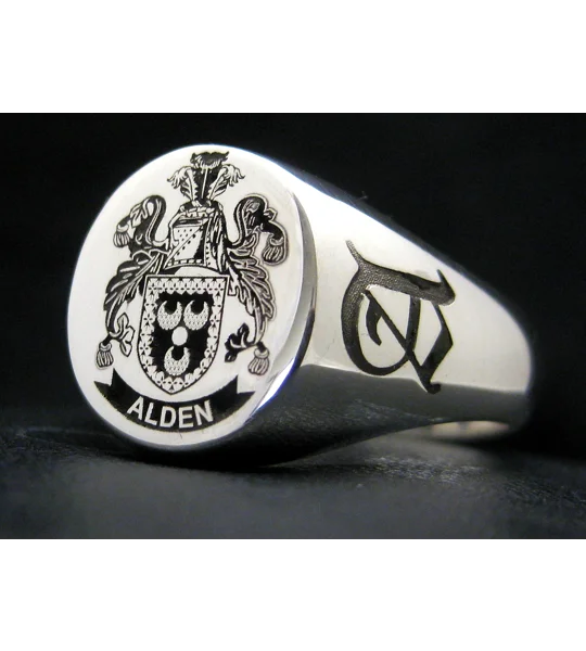 Alden Coat of Arms Ring