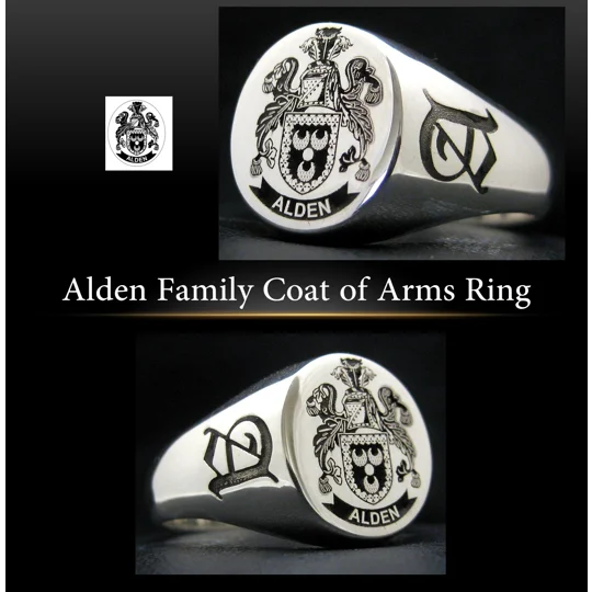 Alden Coat of Arms Ring