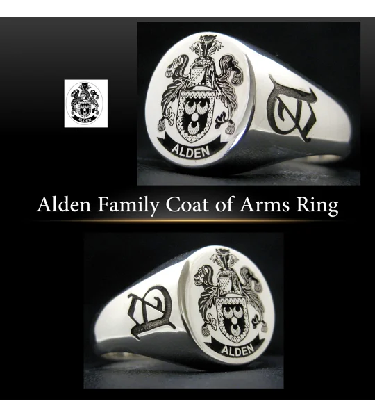 Alden Coat of Arms Ring