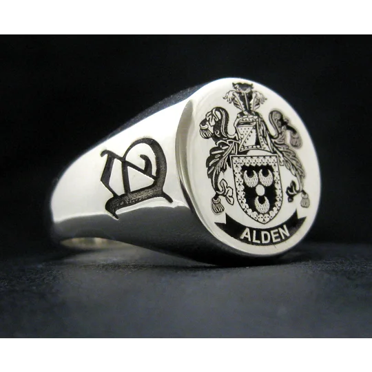 Alden Coat of Arms Ring
