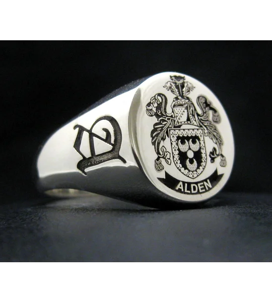 Alden Coat of Arms Ring