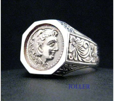 Alexander the Great as Hercules Octagon Ring