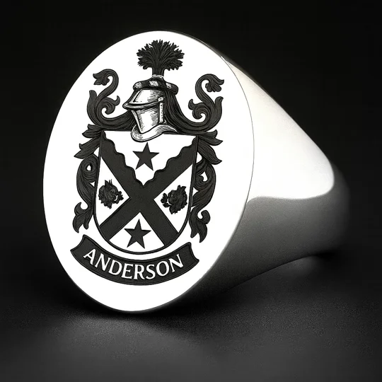 Anderson Coat of Arms Ring
