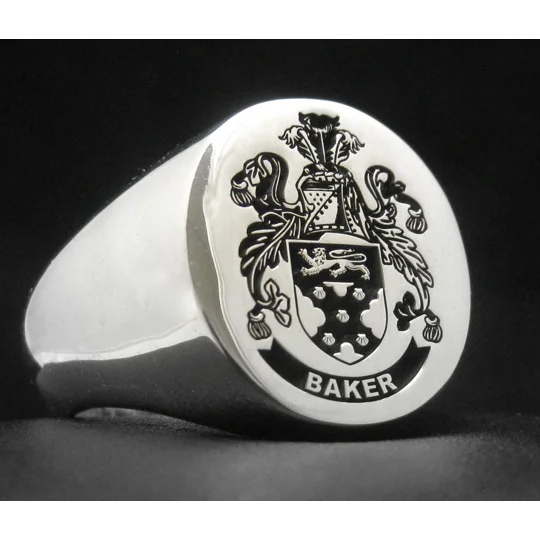 Baker Coat of Arms Ring