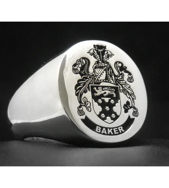 Baker Coat of Arms Ring
