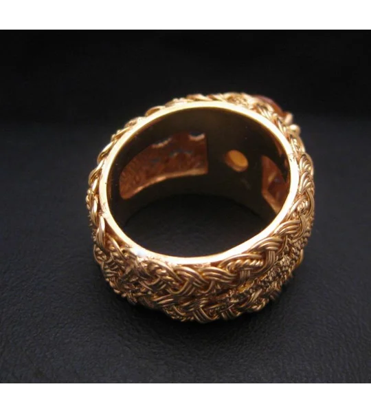 Gold Filigree Ring / Citrine