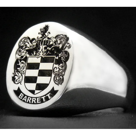 Barrett Family Crest Ring