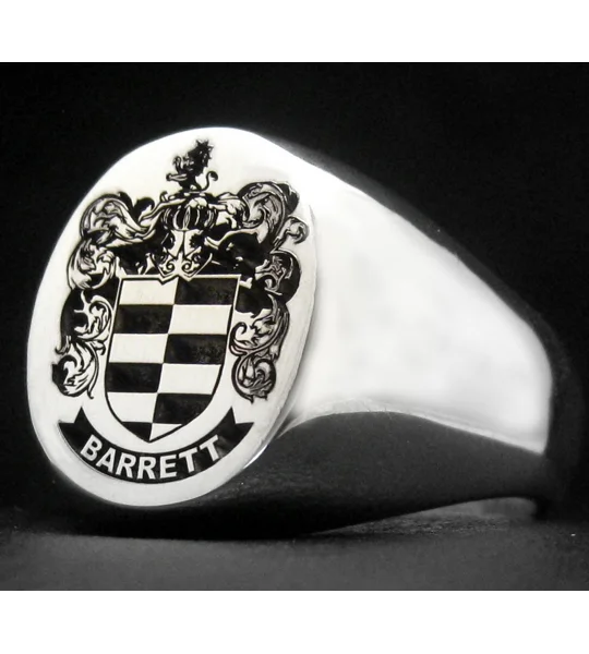 Barrett Family Crest Ring