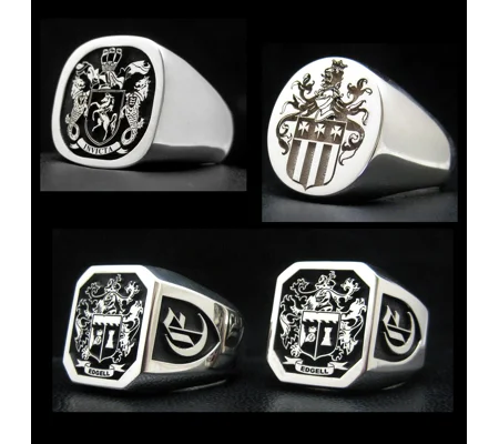 Bespoke Signet Ring - Heraldic Engravings