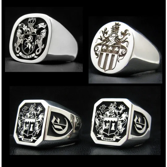 Bespoke Signet Ring - Heraldic Engravings