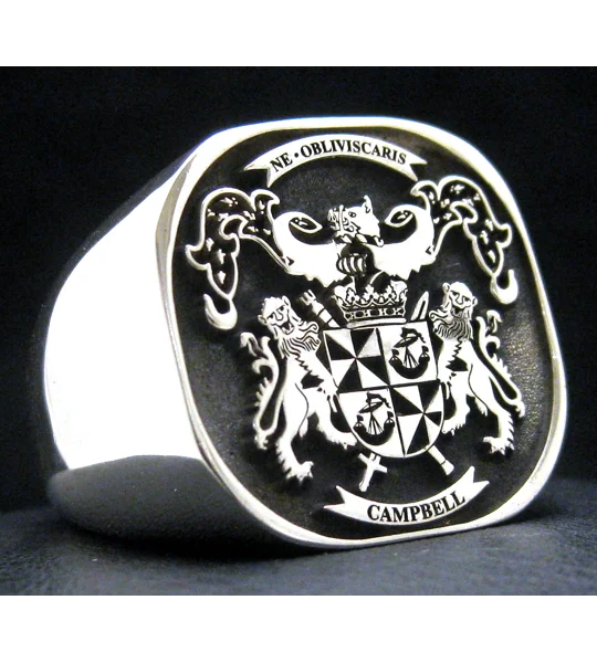 Campbell Coat of Arms Ring