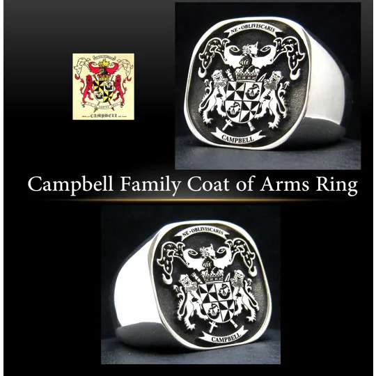 Campbell Coat of Arms Ring