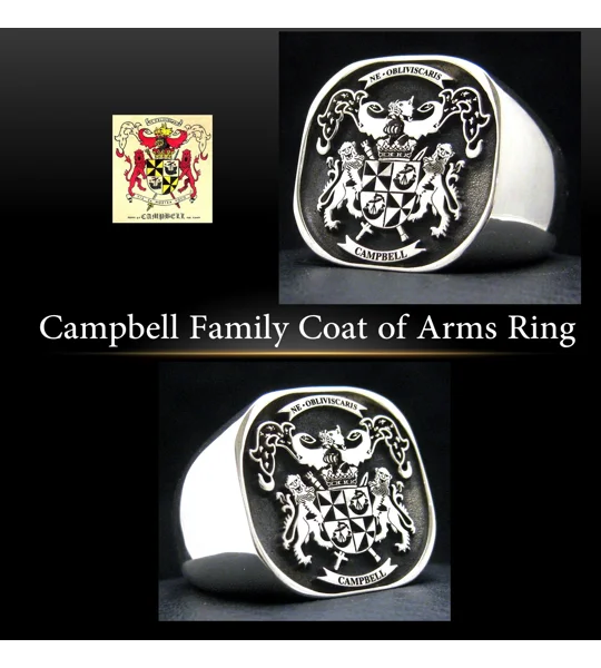 Campbell Coat of Arms Ring