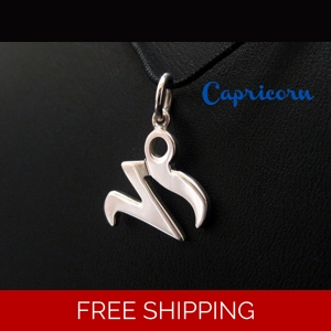 Capricorn Zodiac Charm Necklace