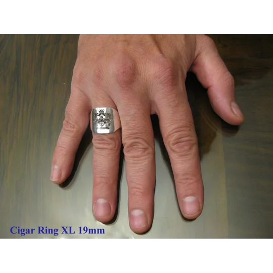 Cigar Ring Custom Made Family Crest