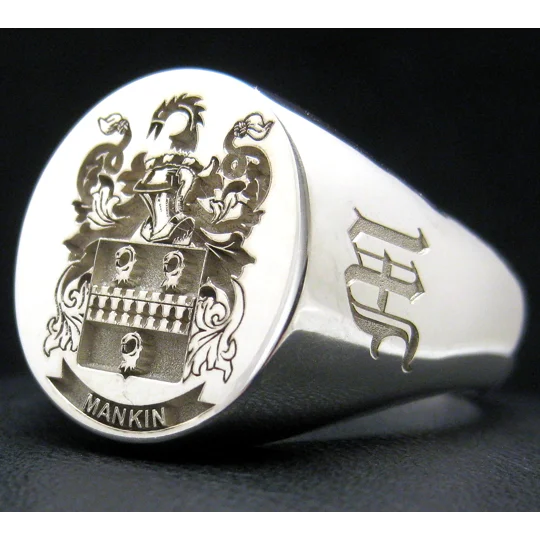 Mens Family Crest Ring