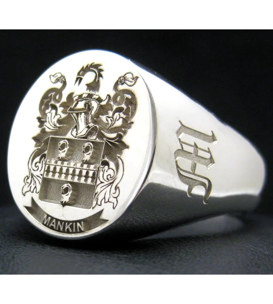 Mens Family Crest Ring